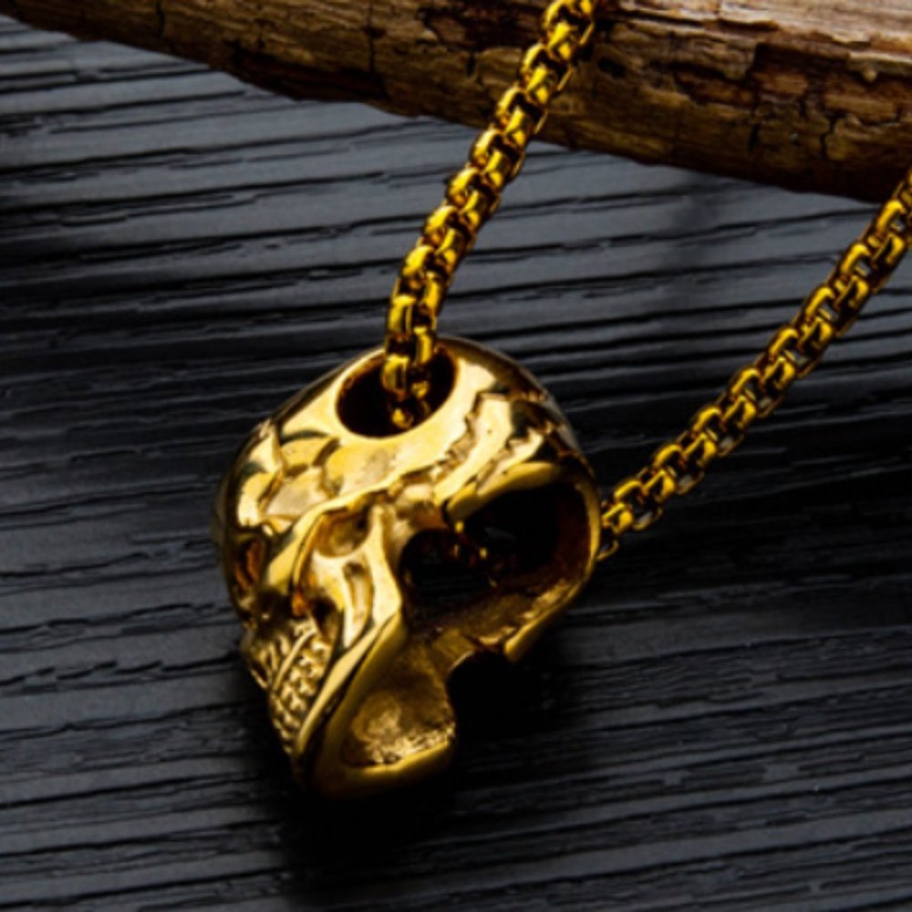 men skull necklace - Picture 2 of 2
